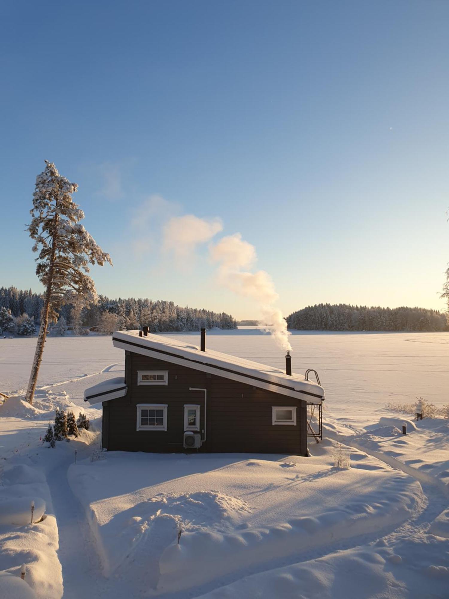 Stunning Log Cabin 45M2 On The Shore Of Kallavesi. Kuopio Exterior photo