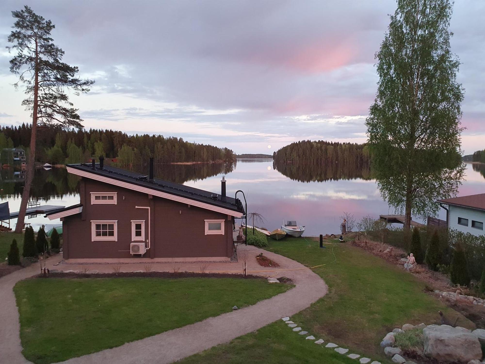 Stunning Log Cabin 45M2 On The Shore Of Kallavesi. Kuopio Exterior photo